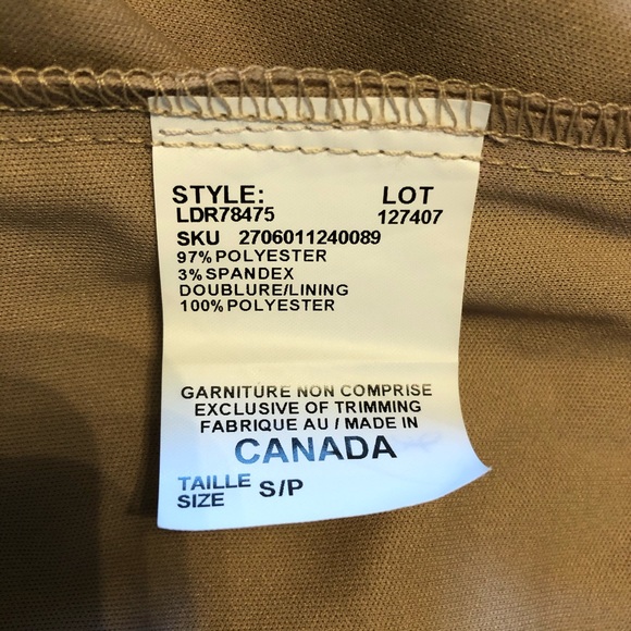 Gold Satin Dress from Le Chateau - Picture 9 of 10